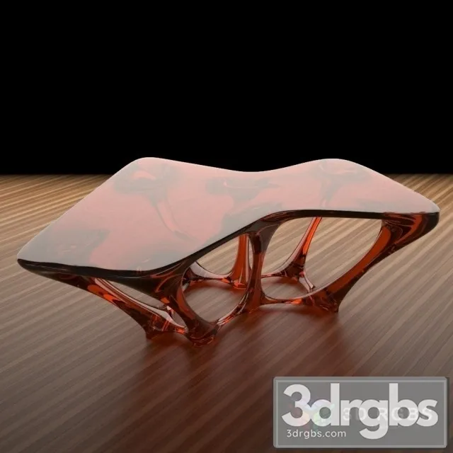 Plastic Modern Table 3D Model Free