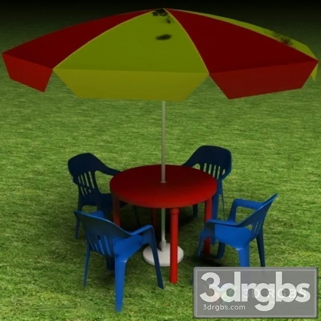 Plastic Vietnam Chair 3D Model Free
