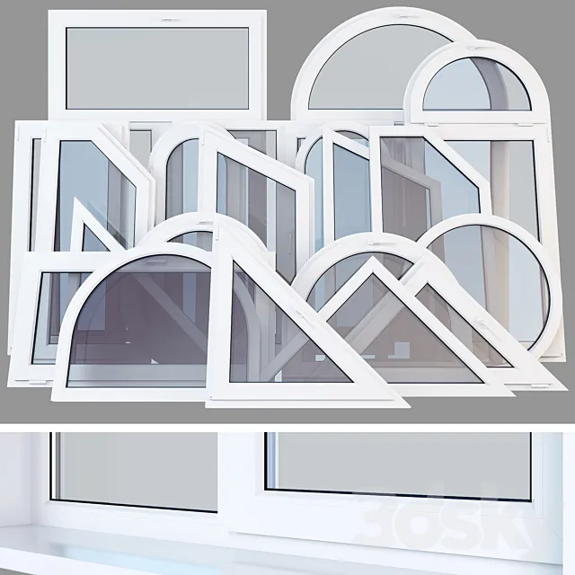 Plastic windows 3DModel