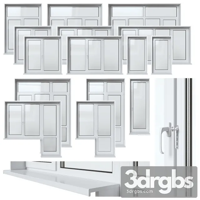 PlasticWindDor001 3D Model Free