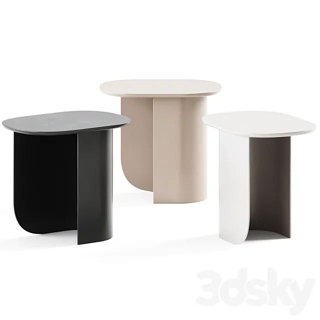 Plateau Side Table Sand _ Coffee table 3D Model