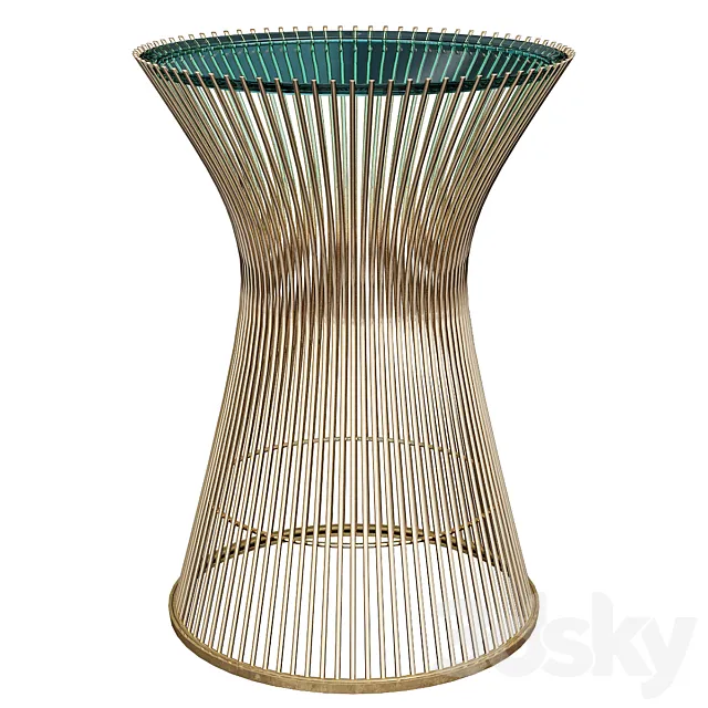 Platner gold knoll beistelltisch ? 011 3DModel
