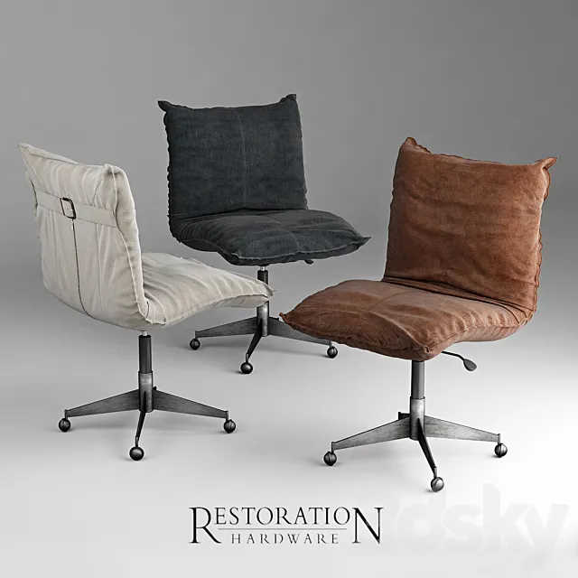 Platt desk chair_RH 3DModel