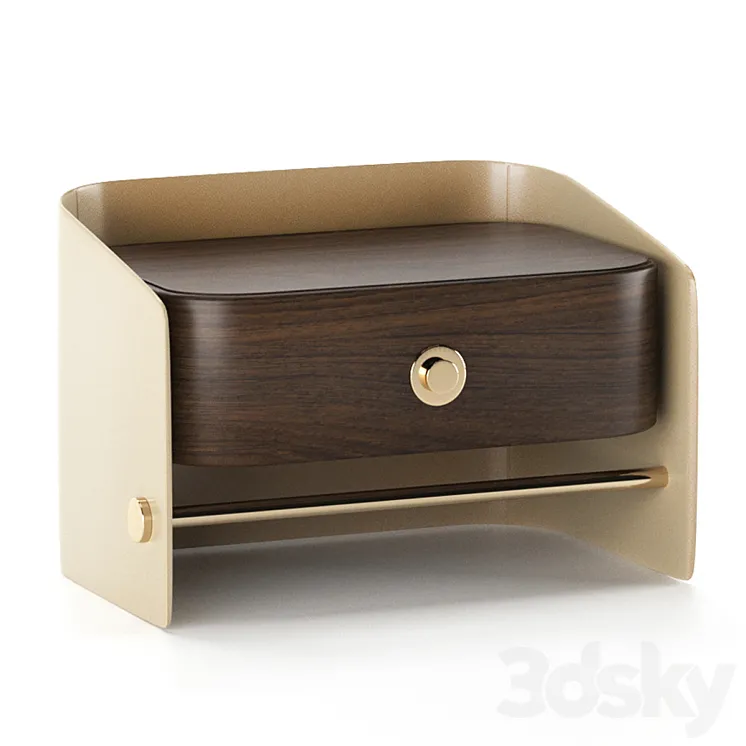 PLATTERS Nightstand 3D Model Free