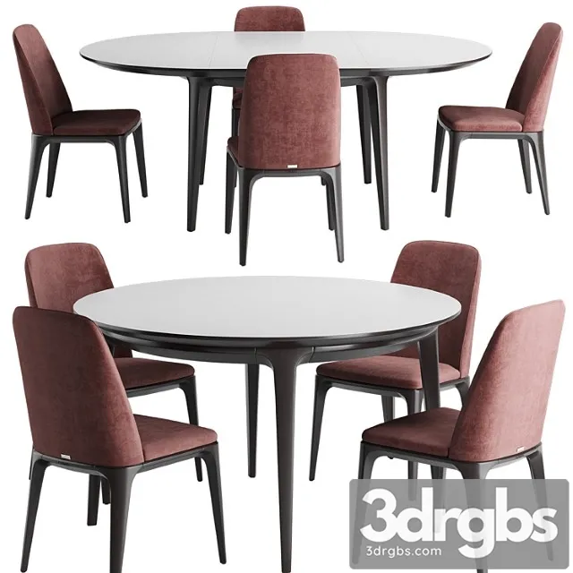 Play M Table and Chair 3D Model Free