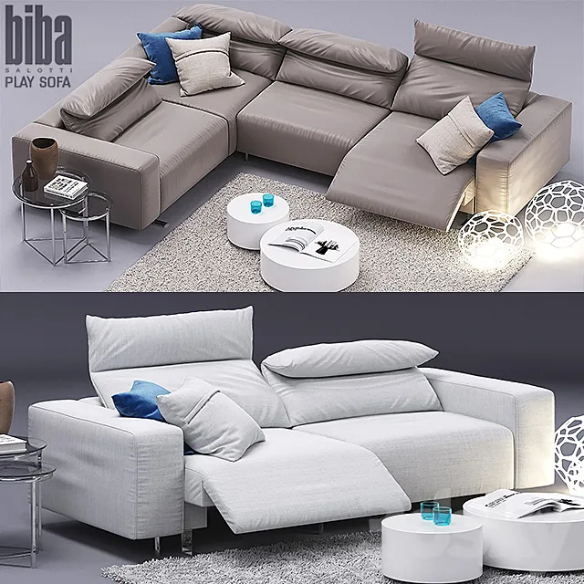 Play sofa. Biba Salotti 3DModel