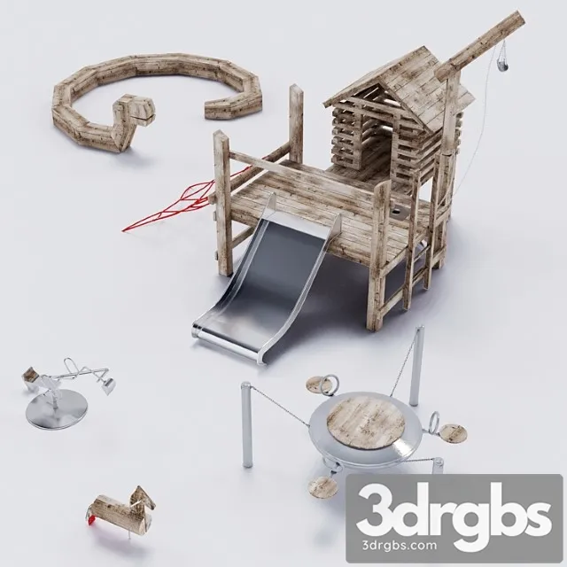 Playground Richter Staff 3D Model Free