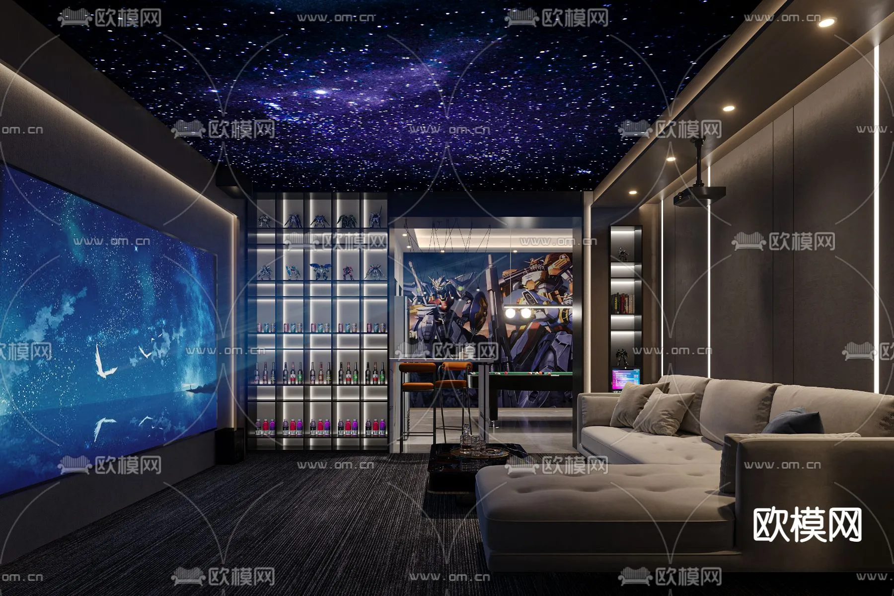 PLAYROOM - CORONA - 3D MODEL - 1626