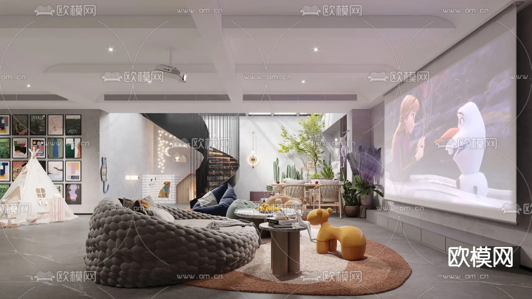 PLAYROOM - VRAY / CORONA - 3D MODEL - 1681