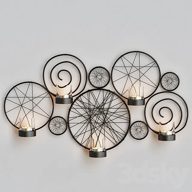 Pleasture of life Metal wall sconce 3DModel