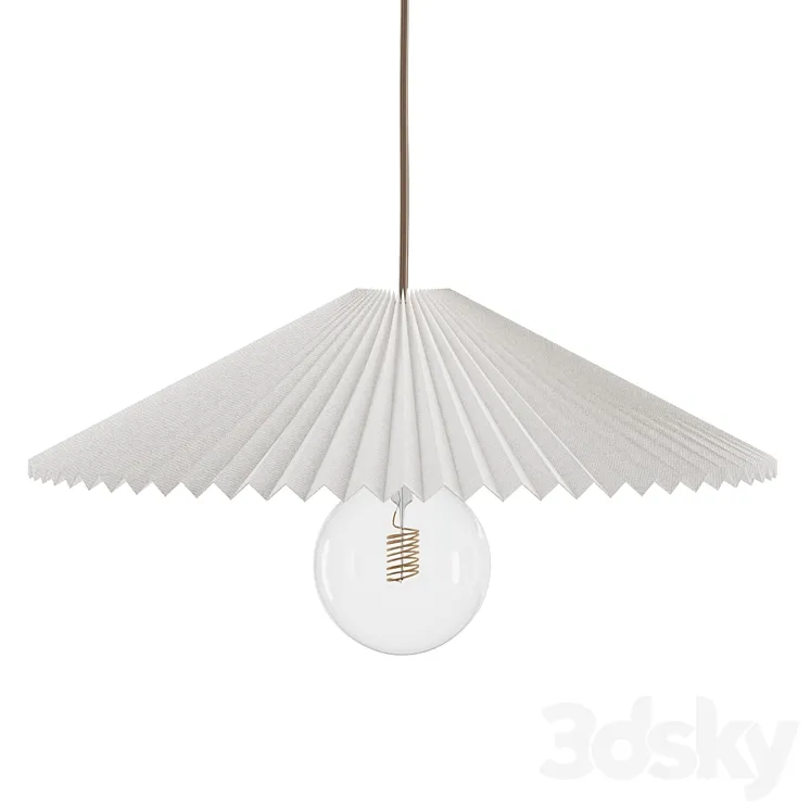 Pleated Lamp Shade 3D Model Free