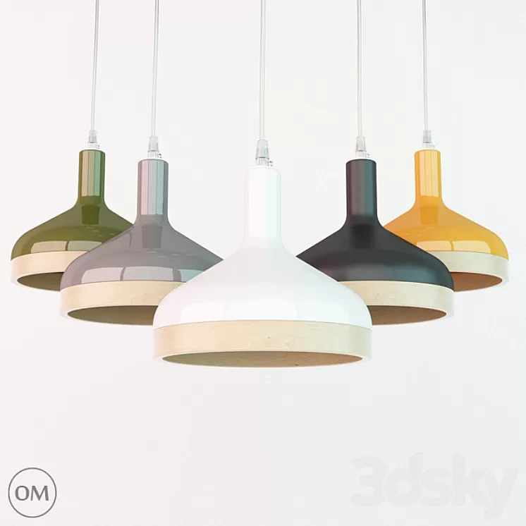 Plera suspension lamp by Enrico Zanolla 3D Model