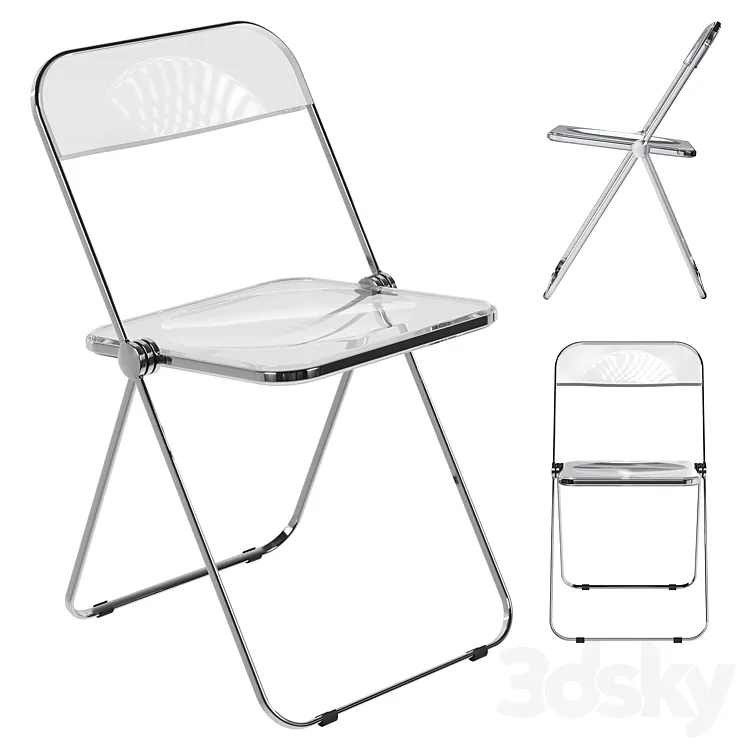 Plia Chair Anonima Castelli 3D Model Free