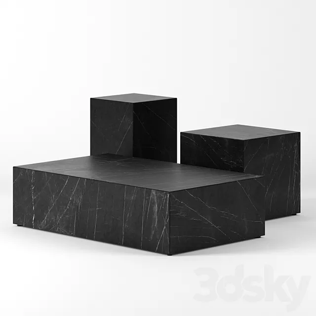 Plinth tables by Menu 3D Model