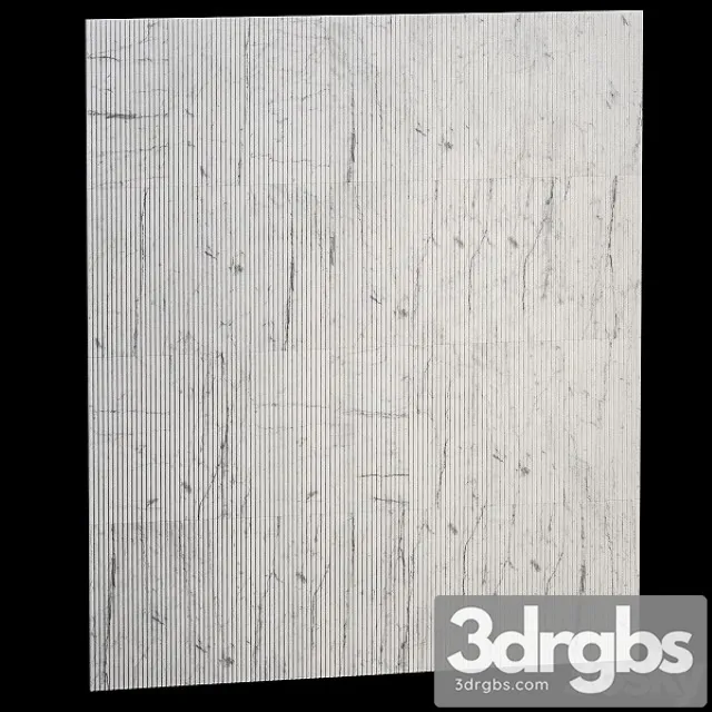 Plisse Marble Tiles 3D Model Free