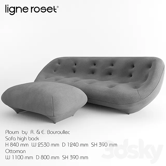 Ploum Ligne Roset 3D Model