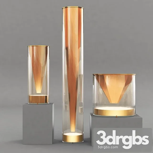 Pluma floo lamp rohe bobois 3D Model Download