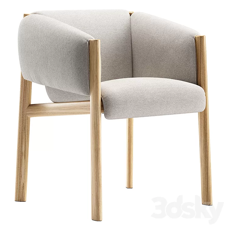 Plumon Dining Chair \/ Kettal 3D Model Free Download