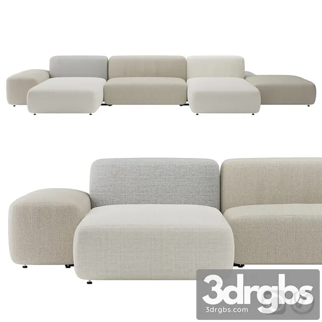 Plus island big sofa by lapalma 2 3D Model Free