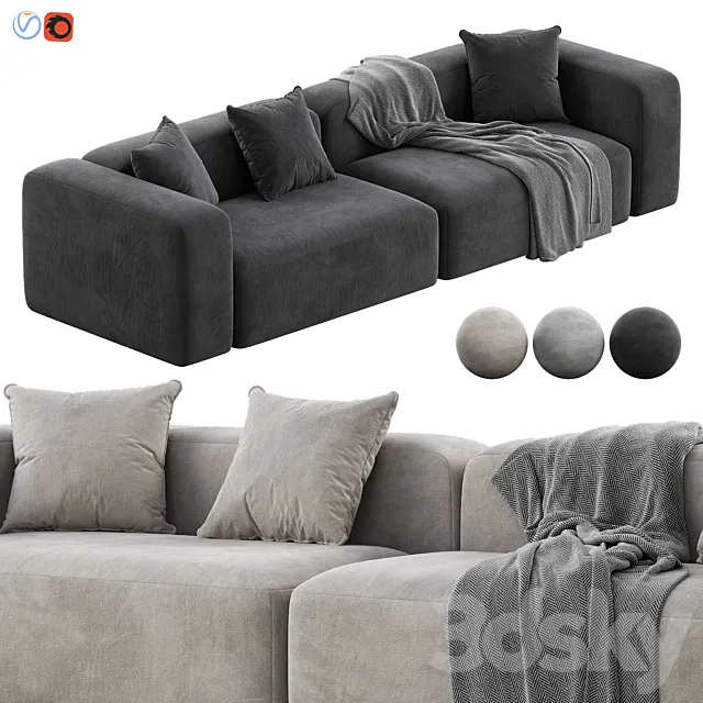 Plus Modular Sofa by Lapalma 3D Model