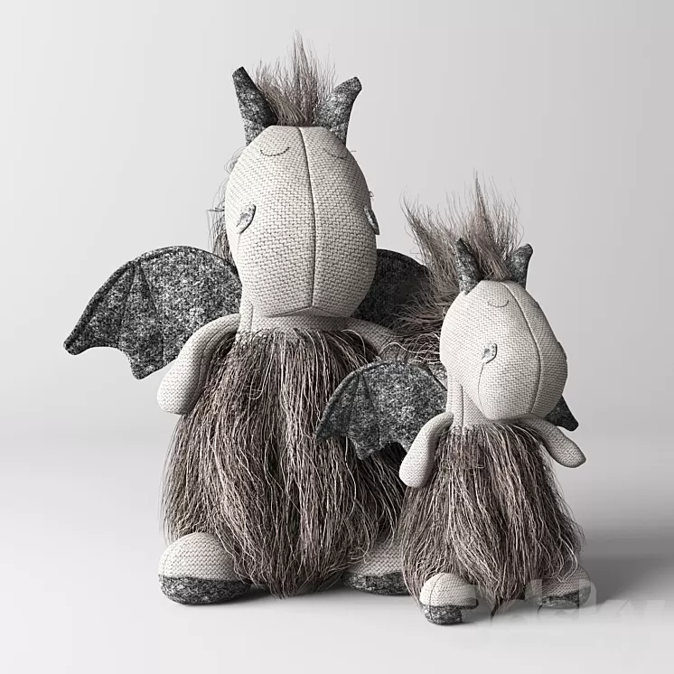 Plush dragon 3D Model
