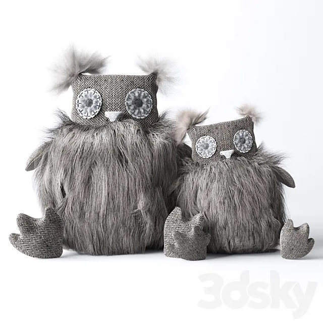 Plush Owls 3DModel