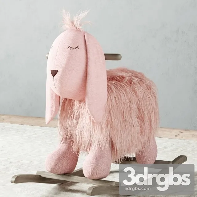 Plush Rocking Bunny 3D Model Free