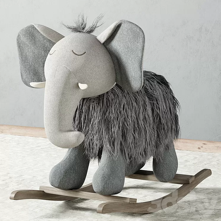 Plush Rocking | Elephant 3D Model