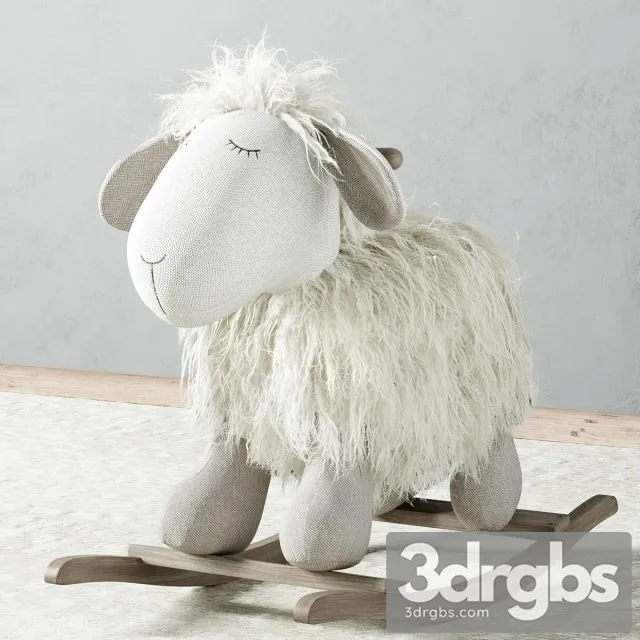 Plush Rocking Lamb 3D Model Free