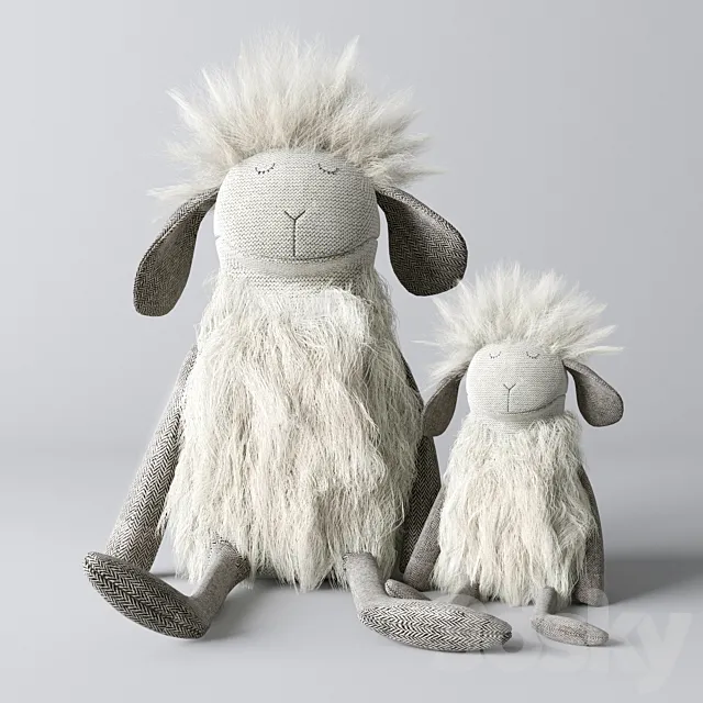 Plush sheep 3D Model