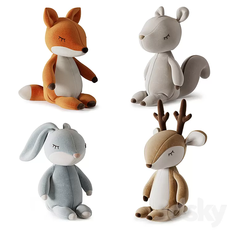 Plush Toys 01 3D Model