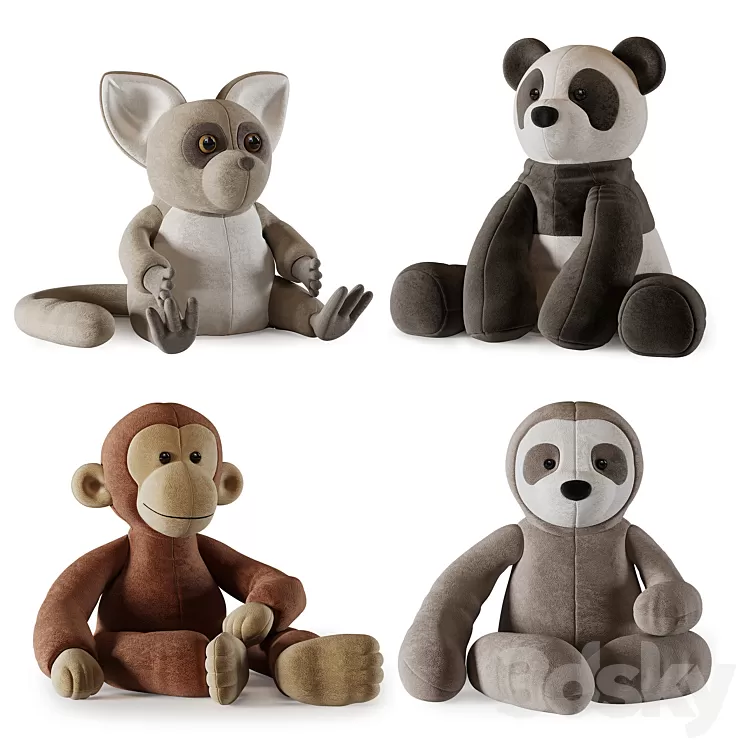 Plush Toys 22 3D Model Free