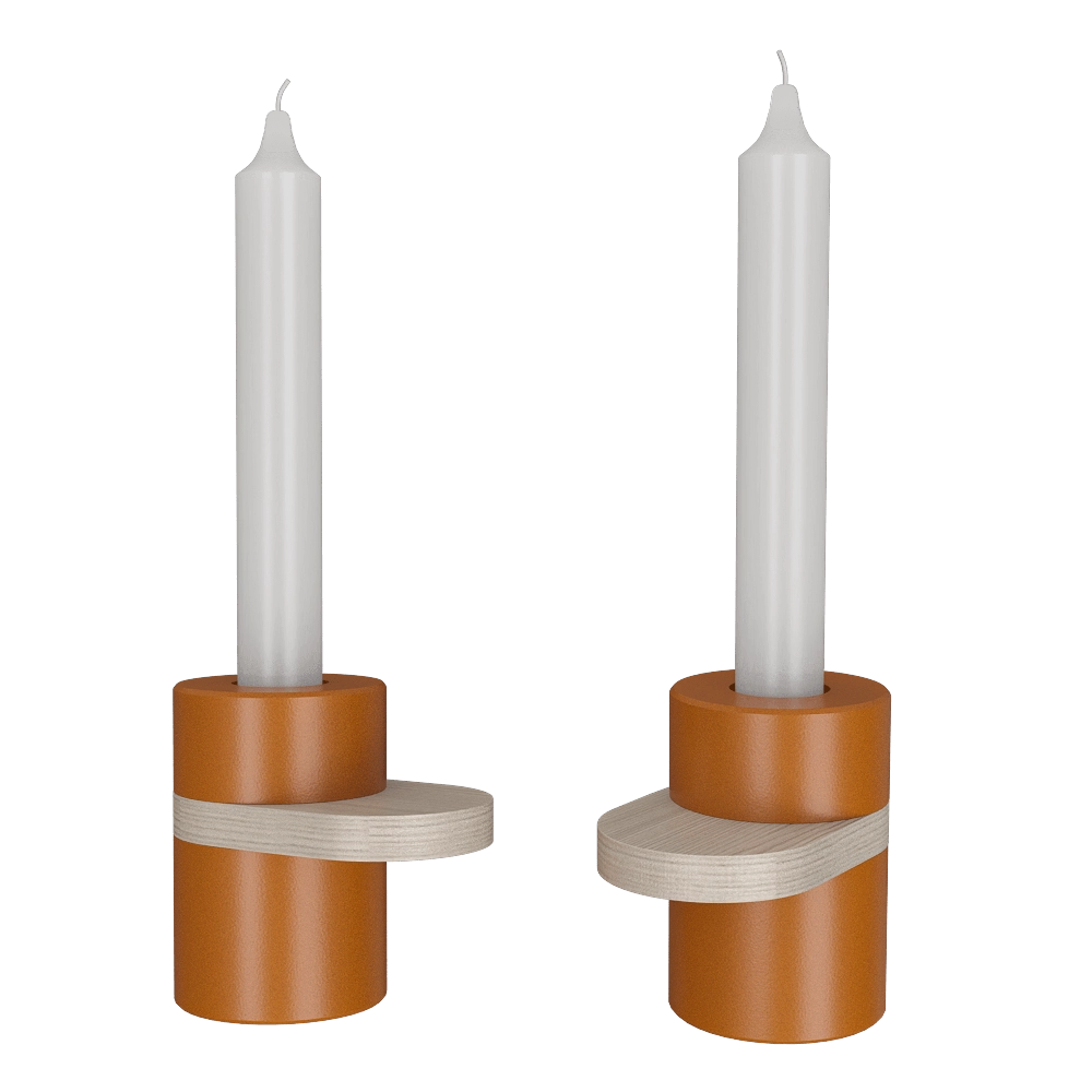 Pluskouple - Candle holder Heavy Cream 3D Model