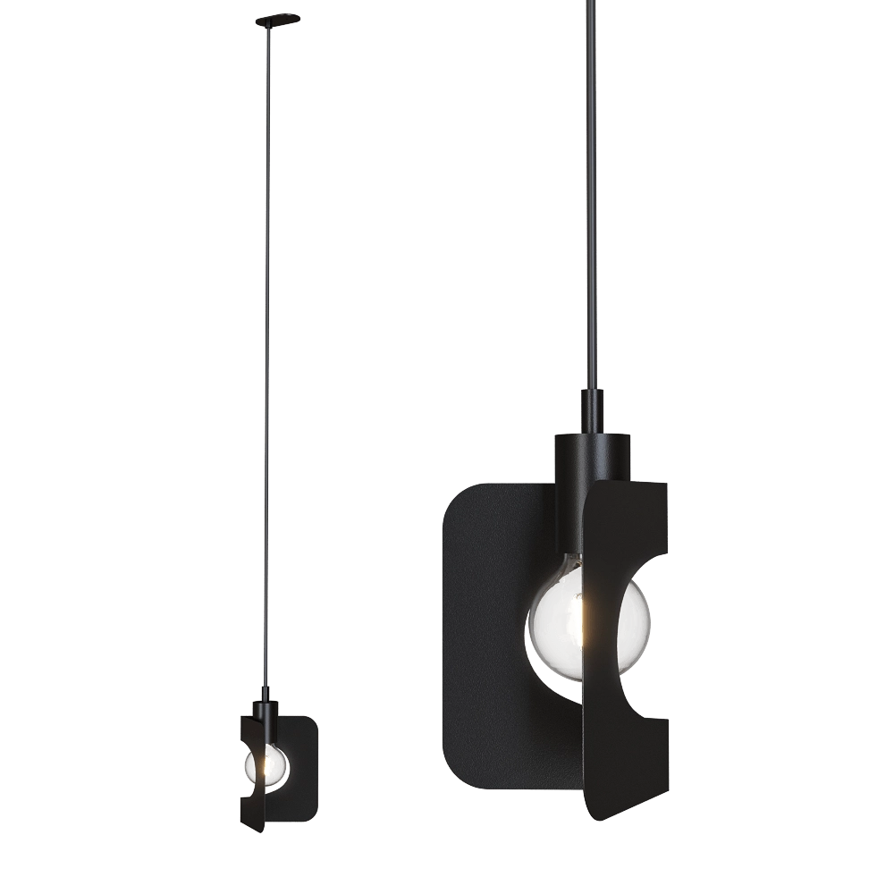 Pluskouple - Ceiling lamp CORNER Globe 3D Model