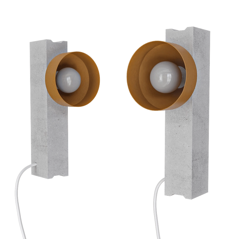 Pluskouple - Wall lamp Block 3D Model