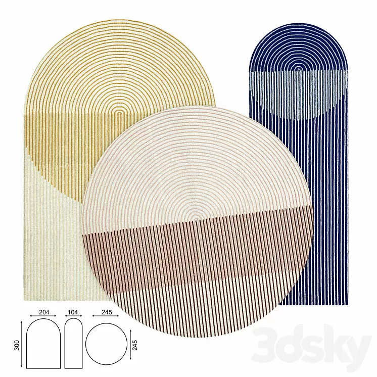 Ply Pink Rug 3D Model