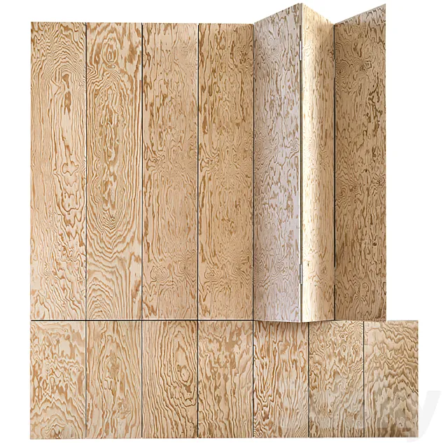 Plywood partition 3D Model