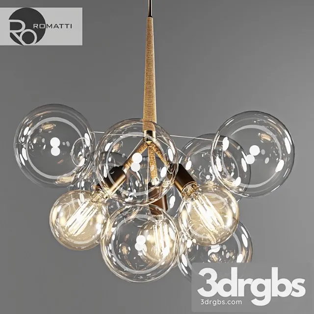 Podviesnoi Svietil Nik Romatti Bubble Glass Chandelier By Pelle 3D Model Free
