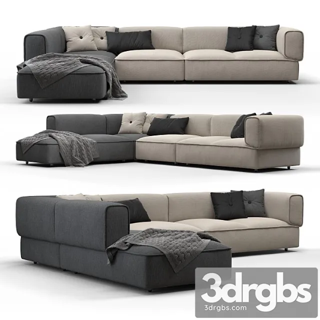 Poff sofa 2 3D Model Free