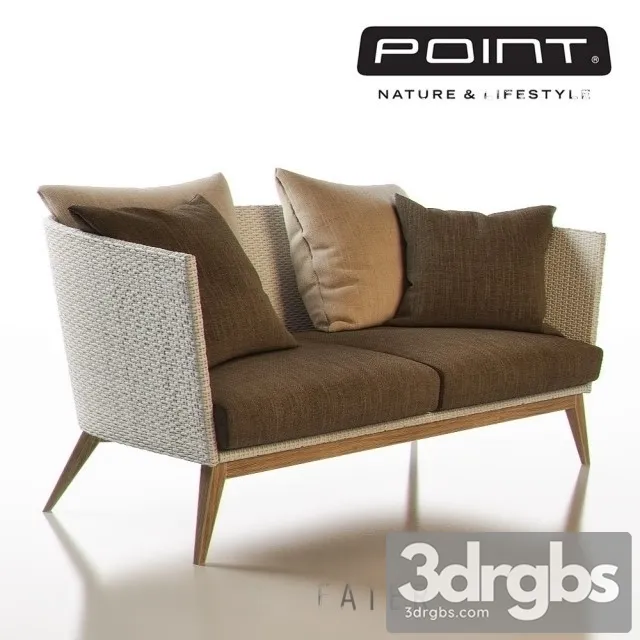 Point Arc Outdoor 2 Seater Sofa 3 3D Model Free