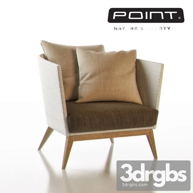 Point Arc Outdoor-Armchair 3D Model Free