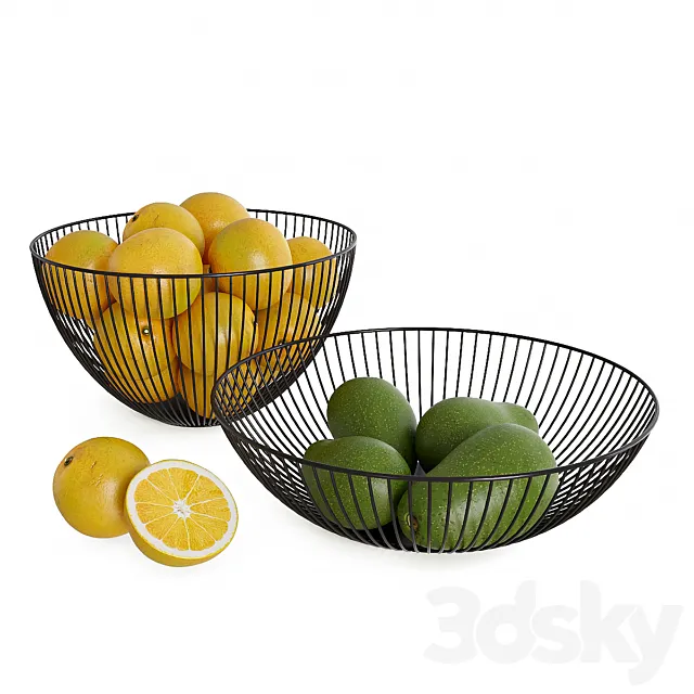 POINT VIRGULE - FRUIT BASKET 3D Model