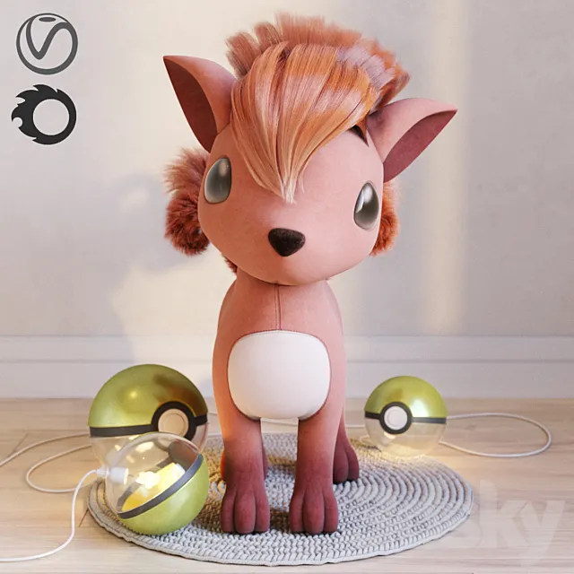 Pokemon Vulpix. 3DModel