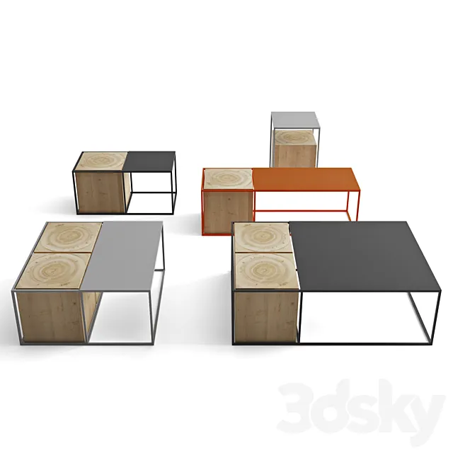 Poker - Coffee & Side Table 3DModel