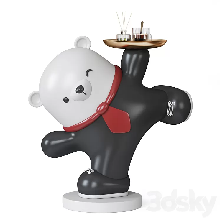 Polar bear organizer / figurine 3D Model