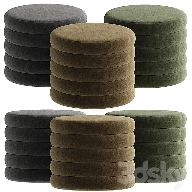 Pole Pouf Pole Bucle 3D Model