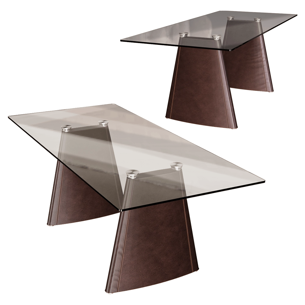 Polflex - Conference table Pyramid 580-Glass 3D Model