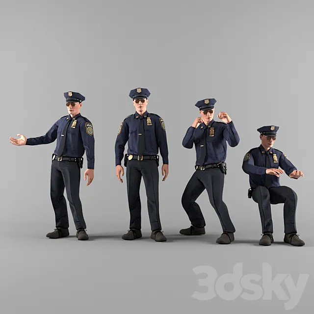 Policeman 2 3D Model
