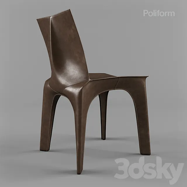 Poliform Bb chair 3D Model