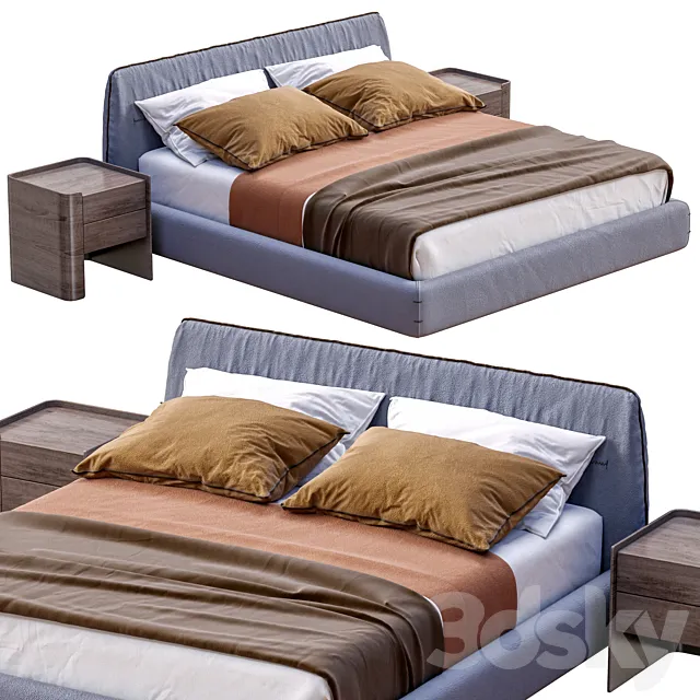 Poliform Bed Jacqueline 3DModel